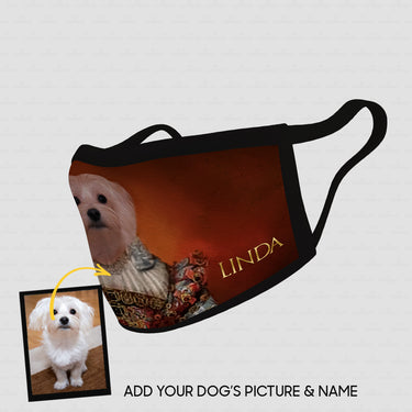 Personalized Dog Gift Idea - Royal Dog's Portrait 38 For Dog Lovers - Cloth Mask